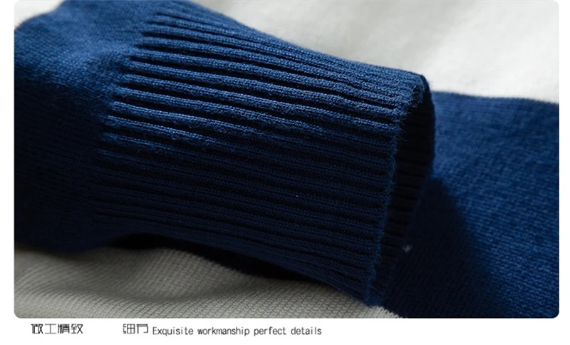 Striped Knitting Cashmere Sweater New Fashion Men's Pullover Drop shipping Sweaters Long Sleeve O-Neck Christmas top clothes Striped Knitting Cashmere Sweater New Fashion Men's Pullover Drop shipping Sweaters Long Sleeve O-Neck Christmas top clothes