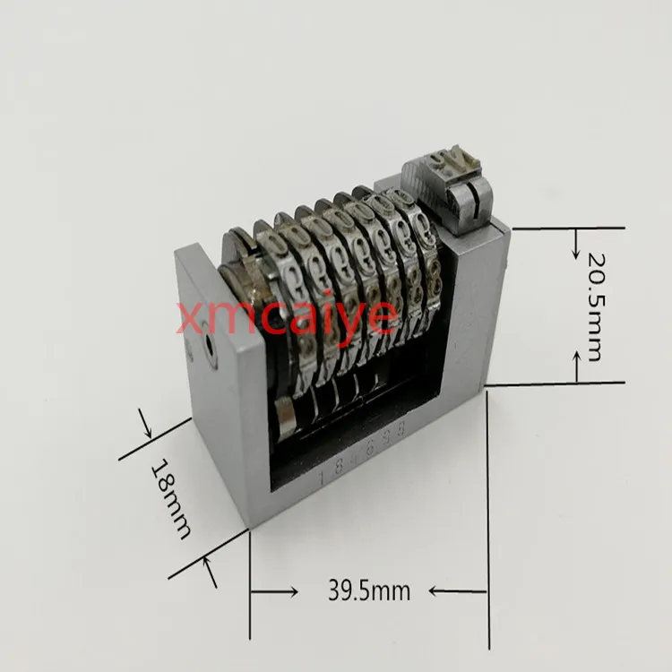 

4pieces 7 Digit 4X8 Roman Backward Letterpress Rotary Numbering Machine