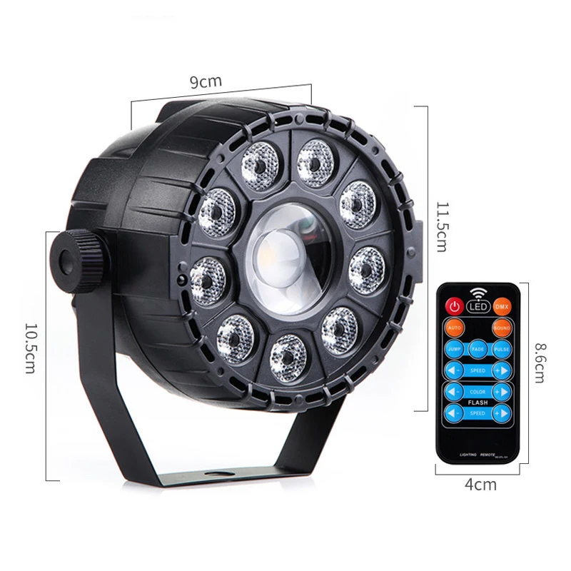 Светодиодный светильник для дискотеки DMX 512 RGB УФ сценический Dj Sound вечерние