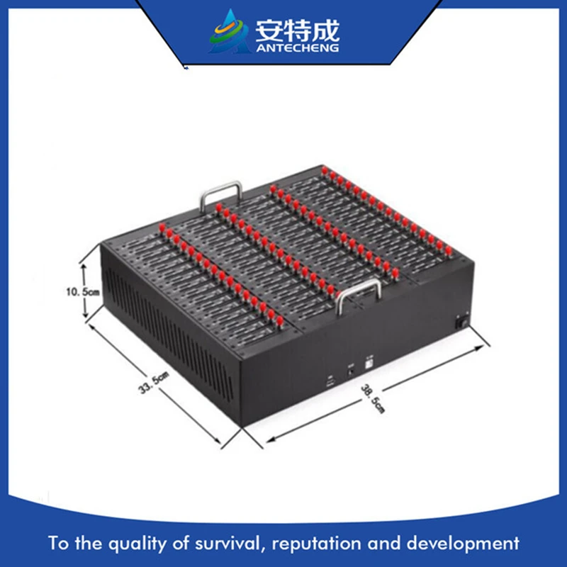 

Antecheng 64 ports bulk sms modem 4G LTE SIM7100A module for high speed sending and receving