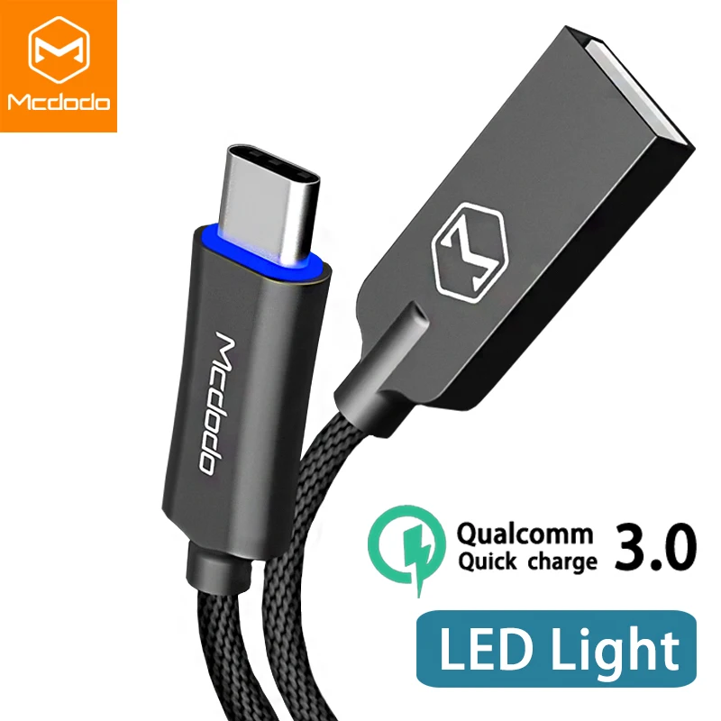 

MCDODO USB Type C Fast Charging USB C Cable QC 3.0 data Phone Charger Cord For Samsung S10 huawei P20 Pro xiaomi redmi USB Wire