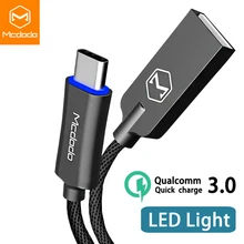 MCDODO Тип usb C Быстрая зарядка USB C Тип кабеля-C QC 3,0 Шнур данных телефон Зарядное устройство для samsung S9 + S8 huawei Коврики 20 Pro USB провод