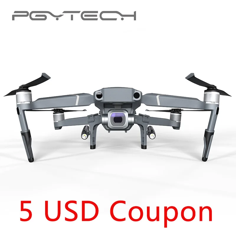 

New Arrival PGYTECH Mavic 2 Landing Gear Extensions LED Head lamp light set for DJI Mavic 2 Pro Zoom (without batteries)