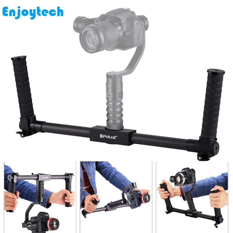 

Carbon Fiber Metal Handheld Stabilizer With 1/4inch Screw Hole Stand Frame For Canon Nikon DSLR Cameras Photography Recording