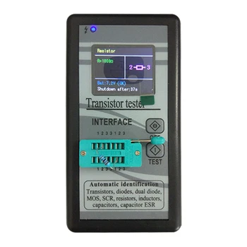 

Transistor Tester 128*160 Diode Thyristor Capacitance Resistor Inductance For MOSFET ESR LCR Meter Multifunction