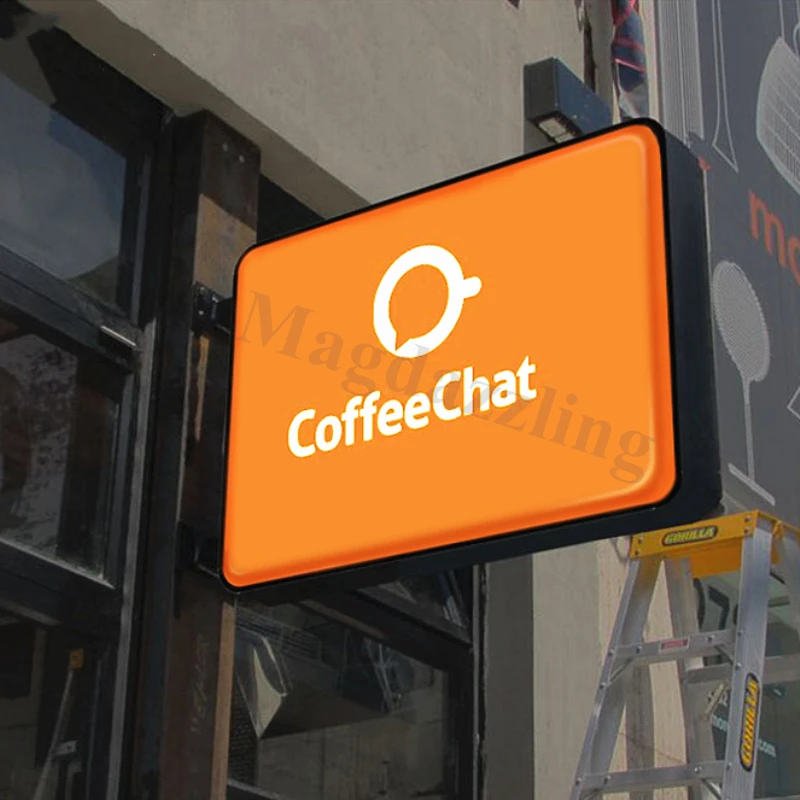 UV In Khung Nhôm hộp Đèn LED 