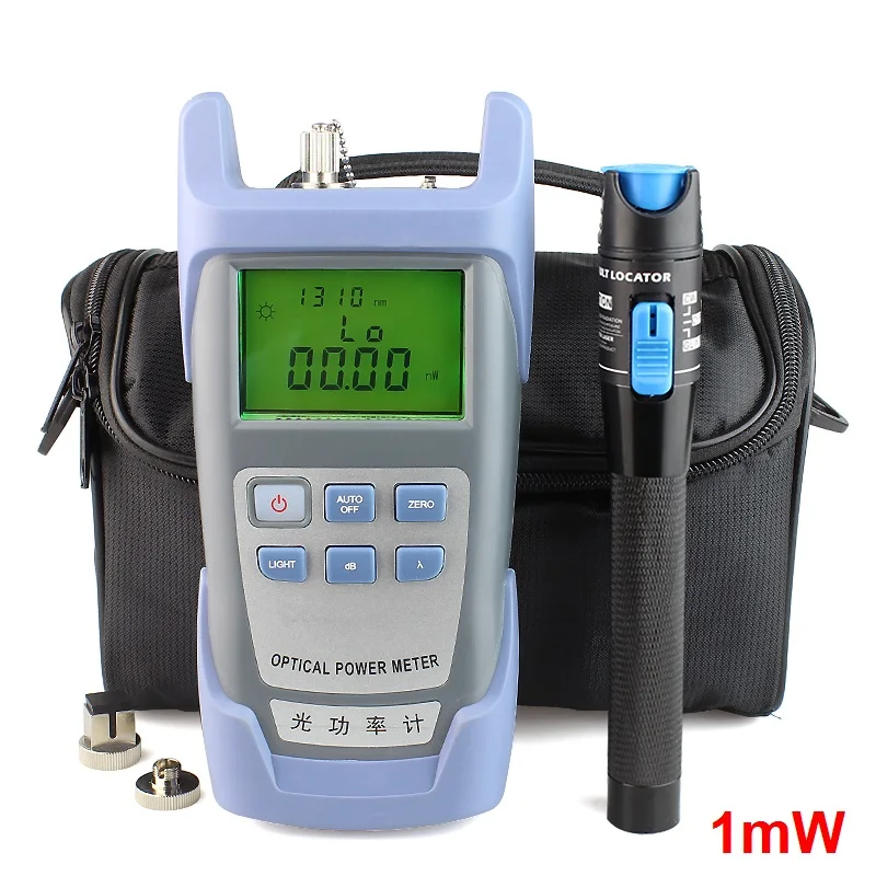 Handheld Optical Power Meter and 1mw Fiber Optic Laser Visual Fault Locator Red Laser Fiber Optic