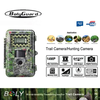 

Bolyguard Hunting camera LED flash 14MP 100ft detection range Wild Life Trail Camera hidden security cameras thermal imager