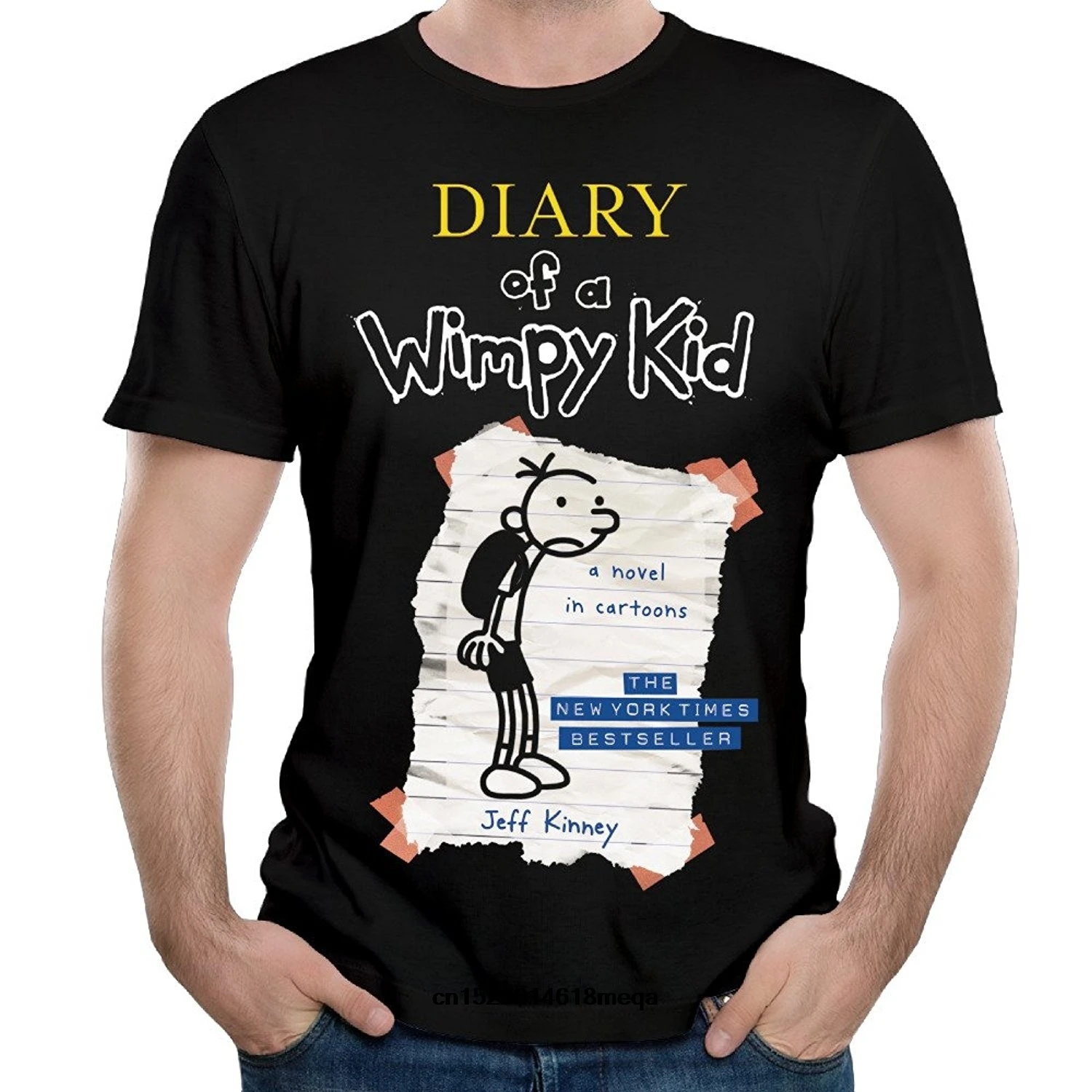 Gildan t shirt Men Diary Of A Wimpy Kid 100 Cotton T Shirts Short
