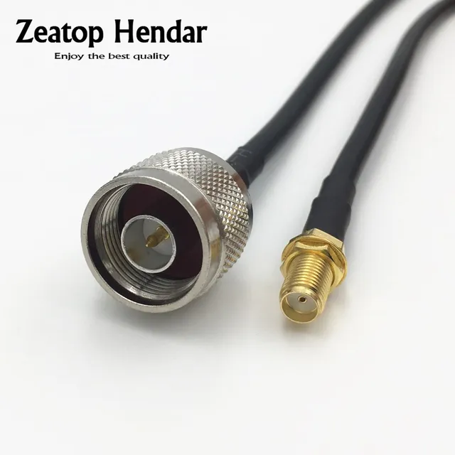 1Pcs N Type Male Jack to SMA Female Plug RF WIFI Antenna Pigtail Cable RG58 / LMR195 Connector 1M 2M 5M 10M 15M 20M 25M 30M