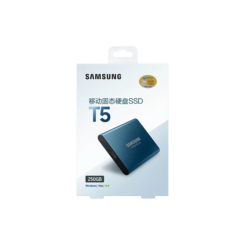 Samsung Внешний SSD T5 2T 1T 500GB 250GB внешний твердотельный HD жесткий диск USB 3,1 Gen2(10 Гбит/с) и обратно совместимый телефон