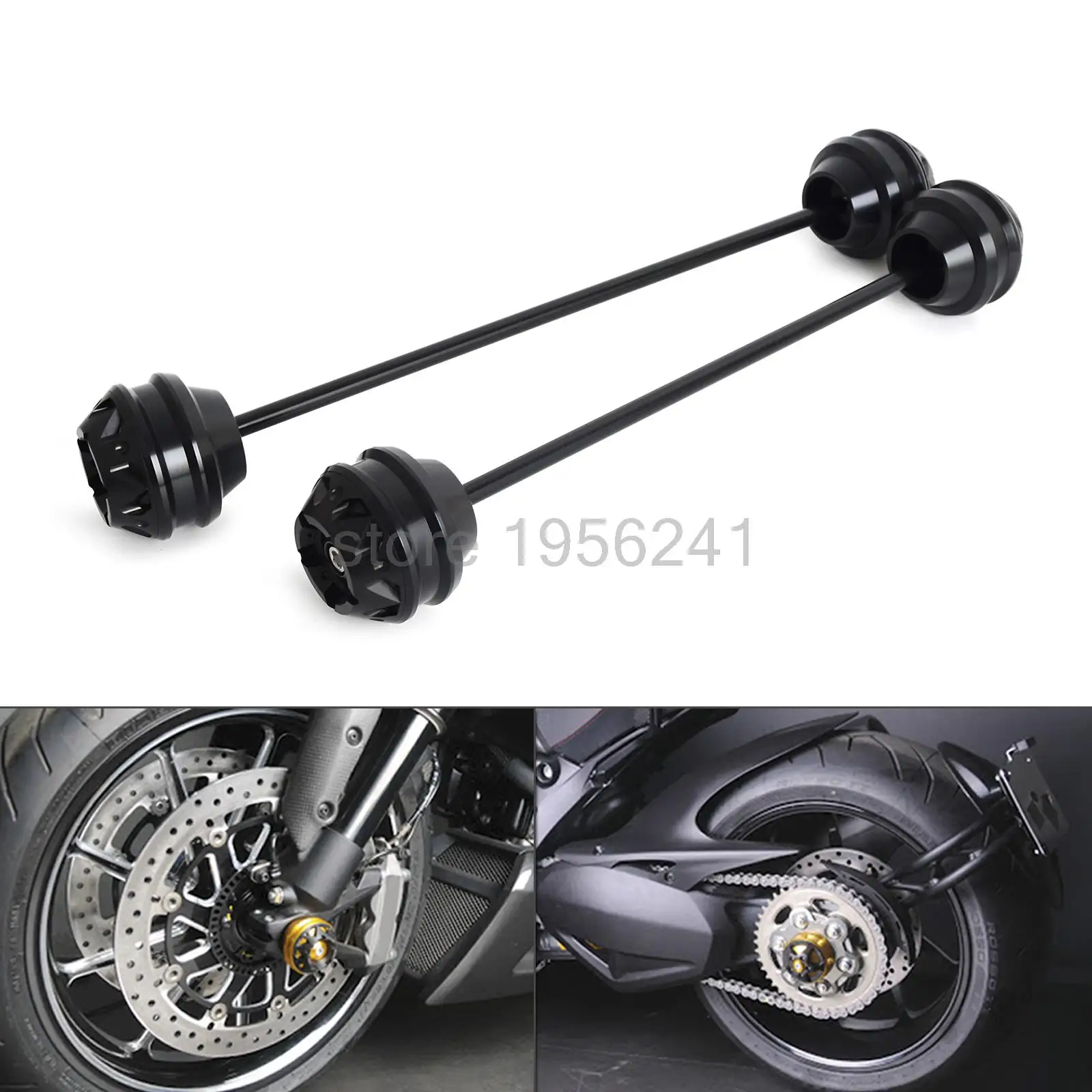 

Frond & Rear Axle Sliders/ Swingarm Sliders for DUCATI Diavel 2011-2016 Panigale 1199 13-15 Superbike 1299 Panigale 15-16
