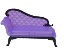Doll Accessories Mini Dollhouse Furniture Flower Sofa Couch For Barbie House Toys Girl Christmas Gift