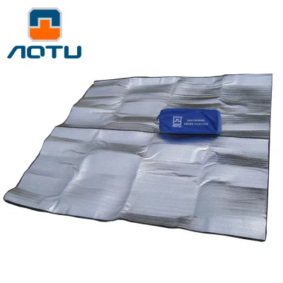 

NEW 2020 Outdoor Camping Mat EVA foam Upset 2m * 2m double-sided aluminum membrane dampproof mat tent picnic mat outside