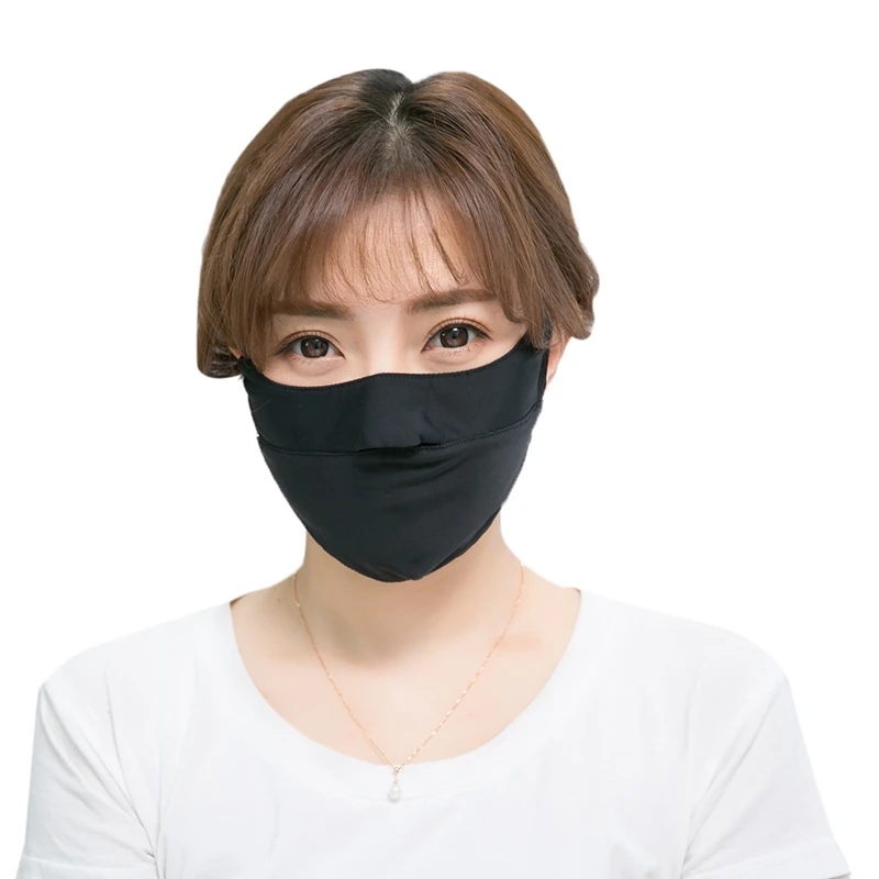 

Summer Sunscreen Masks Sunscreen Mask Female Outdoor Cover Face Thin Ice Silk Dew Nose Anti-UV Riding Mask Women Fashion Pro