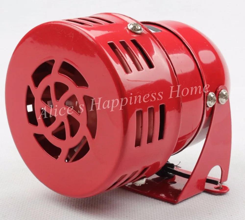 

AC 110V 110dB Red Mini Metal Motor Siren Industrial Alarm Sound electrical guard against theft MS-190