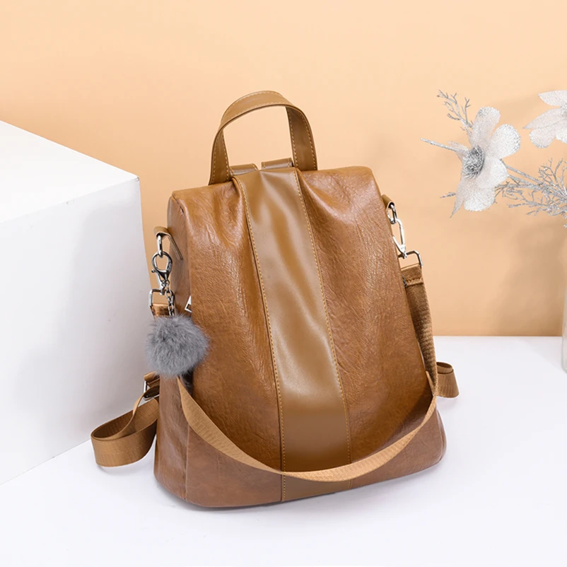 Nevenka 2018 Women Backpacks Fashion Leather Satchel Bags Sac Zipper Bags Casual Shoulder Bags Mochila06