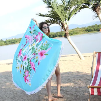 Round Patterned Beach Towel - Cover-Up - Beach Blanket 3