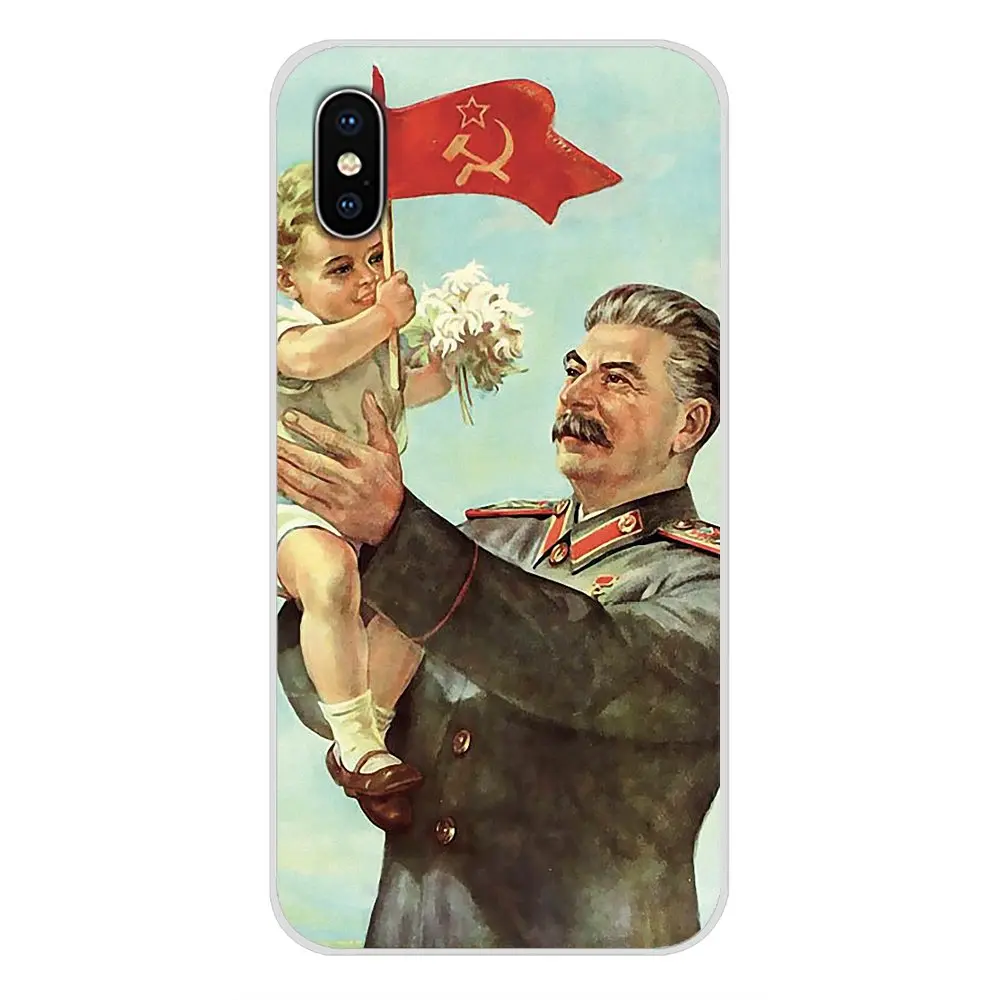 Винтажный русский Сталин СССР для Apple iPhone X XR XS MAX 4 4S 5 5S 5C SE 6 6 S 7 8 Plus ipod touch 5 6 силиконовый чехол для телефона - Цвет: images 6
