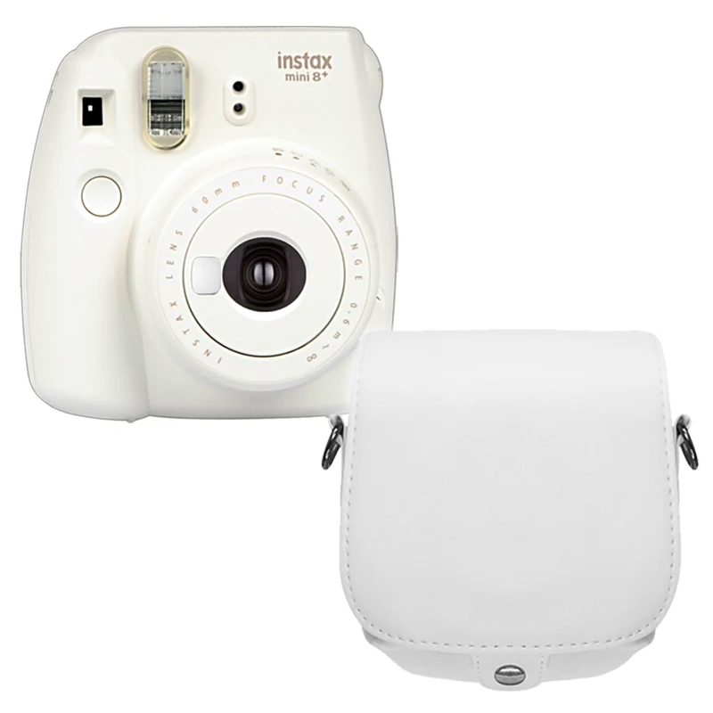 Fujifilm Instax Mini 8 Plus camera Vanilla с сумкой из искусственной кожи