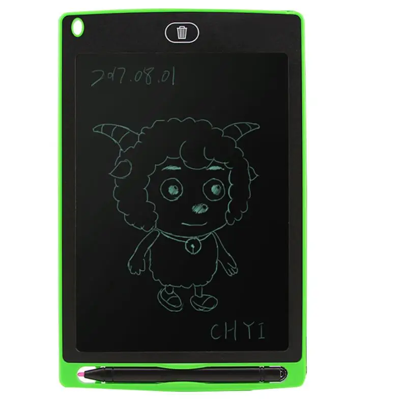 Портативный умный ЖК-планшет для письма, 8,5 дюймовый цифровой планшет для рисования почерк колодки электронная доска для детей - Цвет: Зеленый