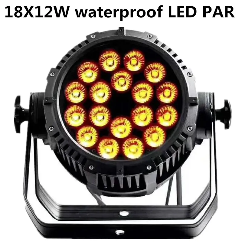 Водонепроницаемый светодиодный просветильник Тор Par 18X12W RGBW 4 в 1 прожектор PAR DMX