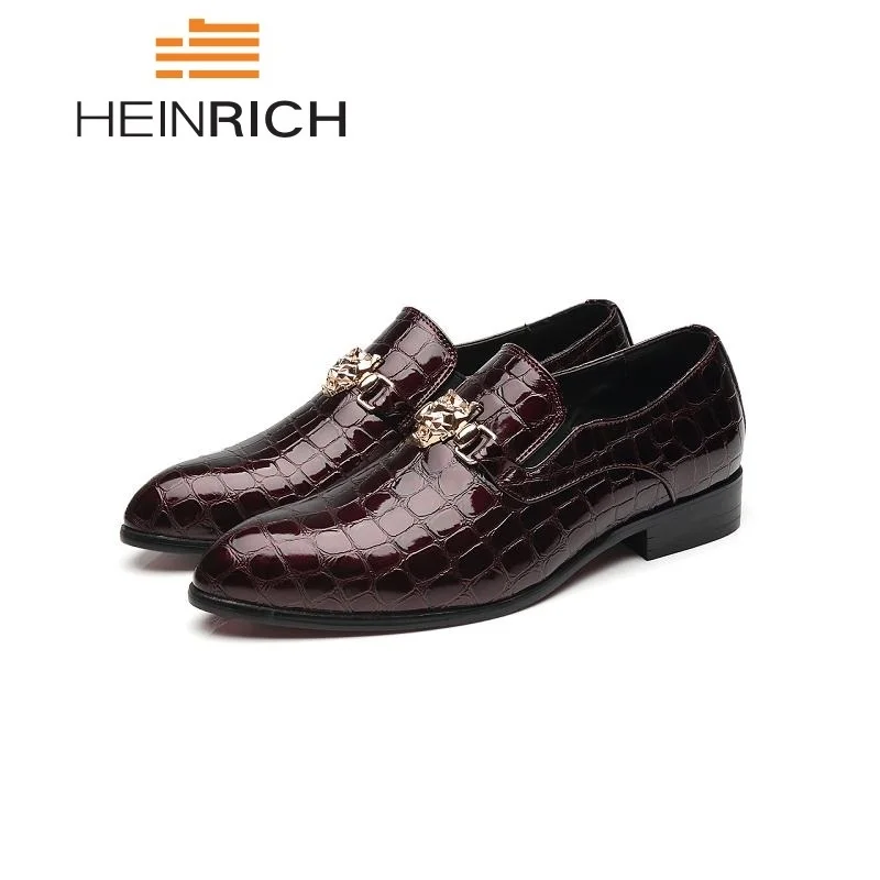 HEINRICH Mens Italian Leather Shoes  Luxury Fashion 