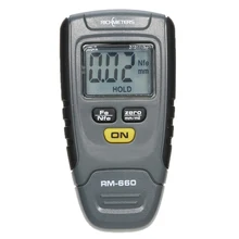Рихметры RM660 толщиномер покрытия краски цифровой тестер метр инструмент железо алюминиевое основание металлический автомобильный неметаллический