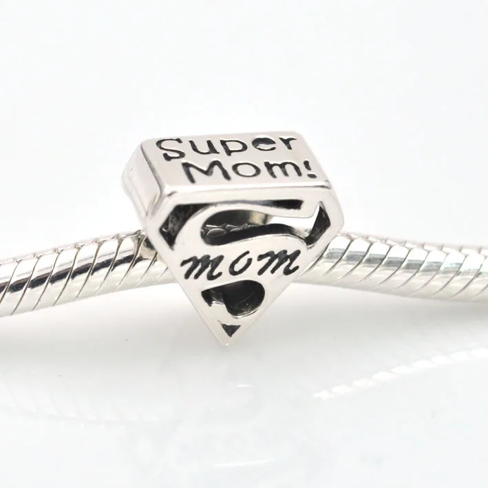 Buy HOT SALE Fits Pandora Charms Bracelet Super Mom