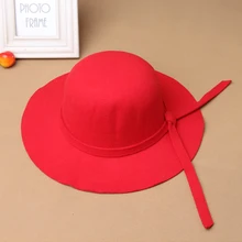 Детские шапки в винтажном стиле для девочек; Детские шапки из полиэстера и войлока; пляжная кепка от солнца
