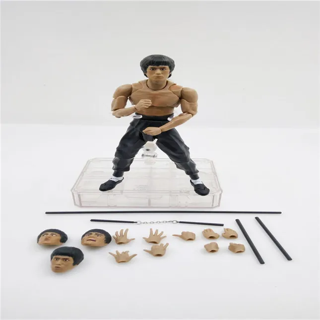 SHFiguarts King of Kung Fu Bruce Lee  Variant With Nunchaku Action Figure Collectible Model Toy 15cm (6)