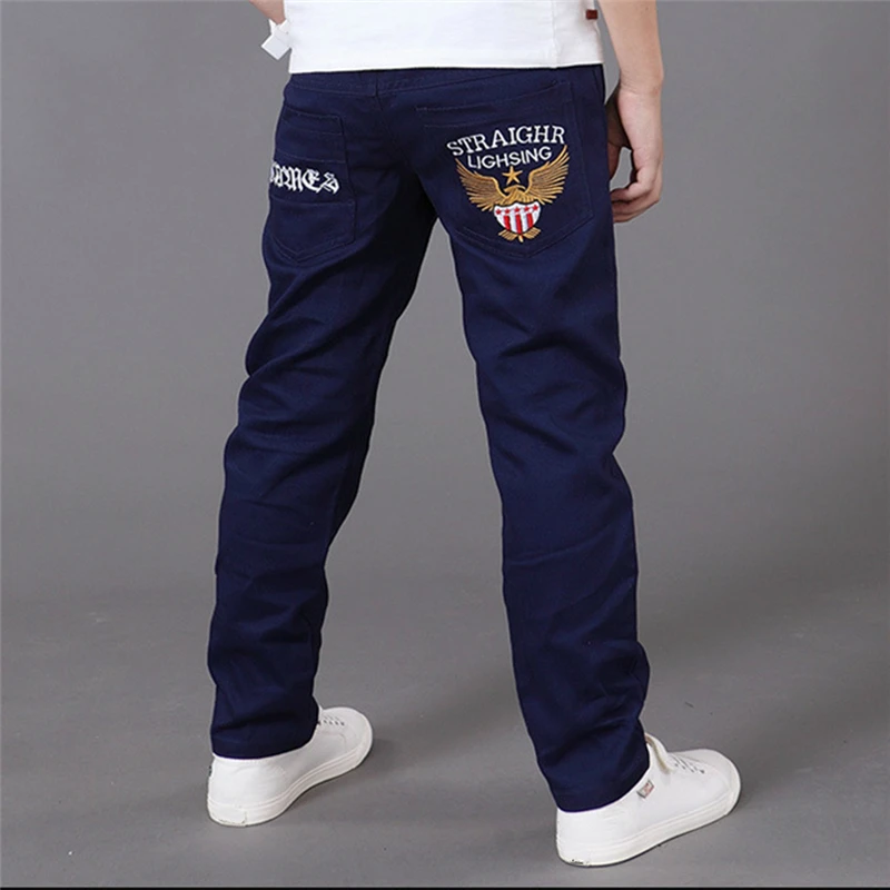 

2018 New Fashion Spring Boy Pants Kids Jeans Cotton Mid Elastic Waist Pants Boys Jeans Kids Clothing Children Trousers P023