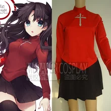 Fate Stay Night Tohsaka Rin Cosplay Red Womens Fate Stay Night Cosplay Costume