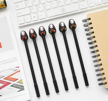 

3 pcs/lot Kawaii No Face Man Spirited Away Gel Pen Signature Ink Pen Neutral Pen School Office Supply Promotional Gift