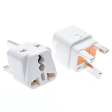 2 шт./лот 13A 250 В 3 контакта CE сертифицированный ABS Материал разъем AU EU US в UK переносной переходник wish предохранитель