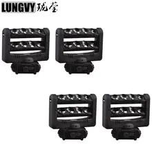 4 шт./лот 8x12 Вт светодиодный диджейский луч паук со вращающейся головой свет DMX светодиодный светильник в форме паука Цвет RGBW Led свет луча паука