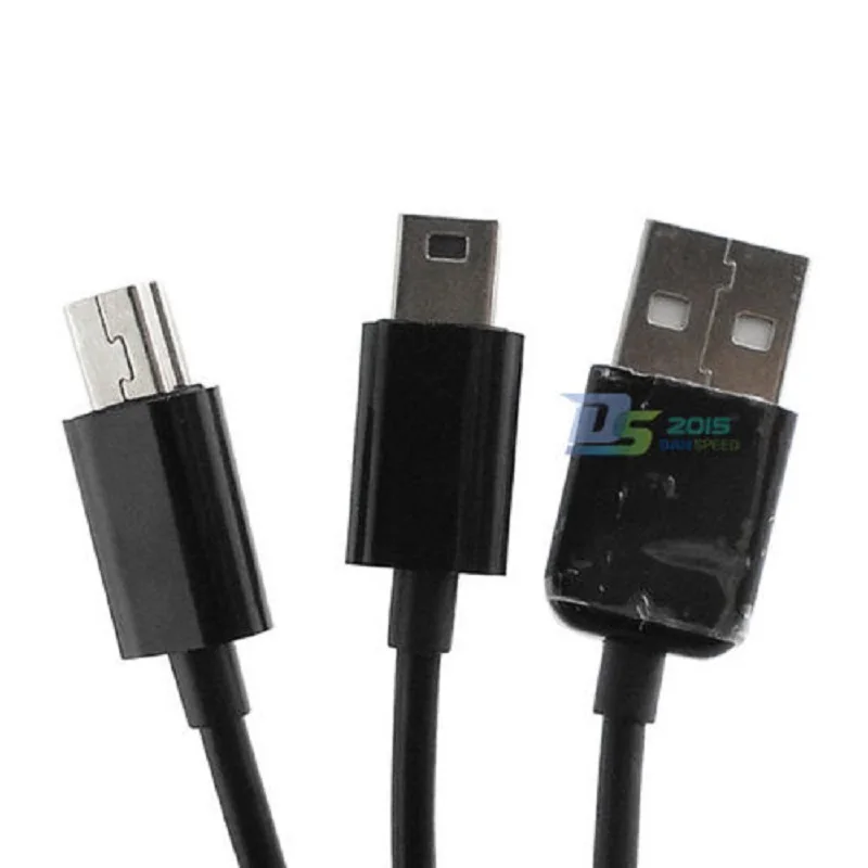 DANSPEED 1 м USB 2,0 «Папа-папа» 2 Mini B 5-контактный штекер Jack Y сплиттер Мощность Кабель-адаптер