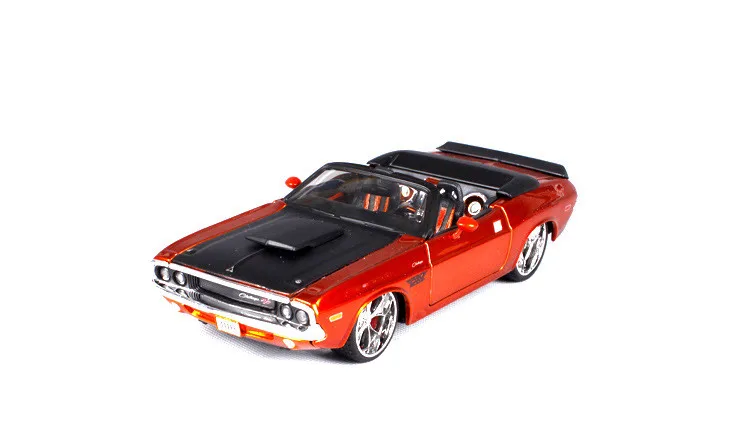 Моделирование 1:24 2008 Dodge Challenger модифицированный ретро сплав модель автомобиля, коллекция и подарок мускул модель гоночной машины