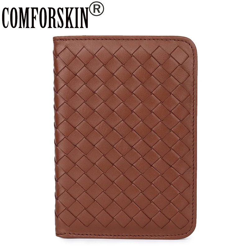 

COMFORSKIN Luxurious Hand-Made Sheep-skin Credit Card Case Genuine Leather Coin Purse Large Capacity Travelling Passport Wallet