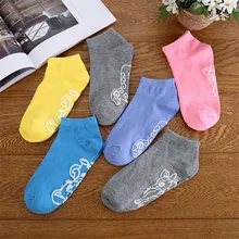 5 пар Женские носки для йоги девушки невидимая Лодыжка носки-следки для танцев балетки на лето и весну носки-тапочки