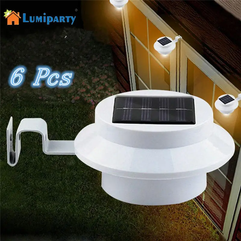 

SOLLED 6 Pack Sun Power Smart LED Solar Gutter Utility Light Permanent for Houses, Fence Garden Shed Walkways Anywhere