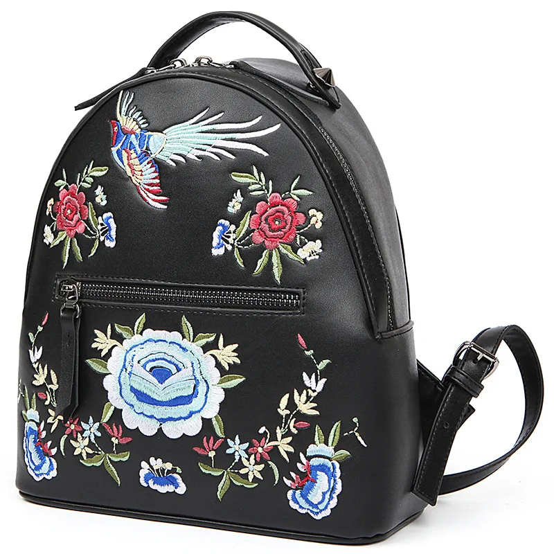 Top Quality Women's Backpack Teenage Girls Travel Bag PU Leather