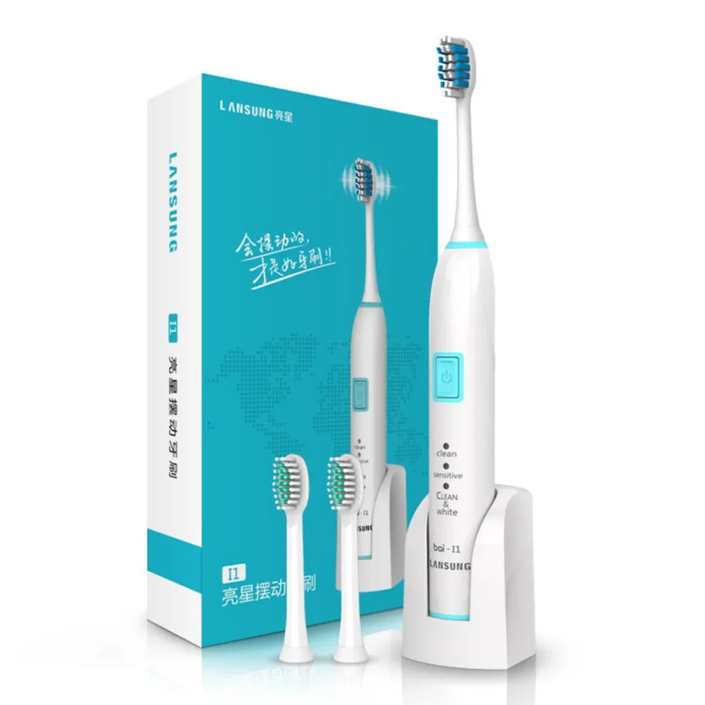 

Ultrasonic Automatic Adult Electric Toothbrush Adult Rechargeable Design Waterproof Electric Tooth Brush With 4 Brush Head