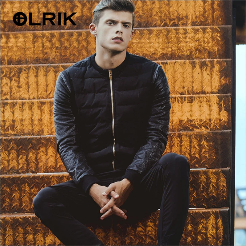 

OLRIK 2016 Winter Jacket Men Cotton Coats Zipper Brand New Mens Cotton Jacket Casual Thick Outwear Size 3XL
