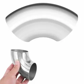 

63mm Stainless Steel 90Â° Degree Bend 63mm Elbow Exhaust Pipe Replace Part Elbow Pipe Fitting