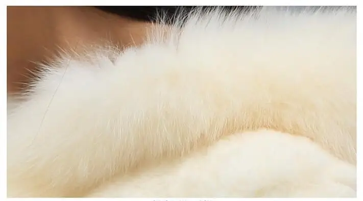 MSAISS зимняя теплая женская куртка из кроличьей шерсти, меховое пальто, имитация кроличьего меха, воротник из искусственного лисьего меха, Женское пальто из искусственного меха