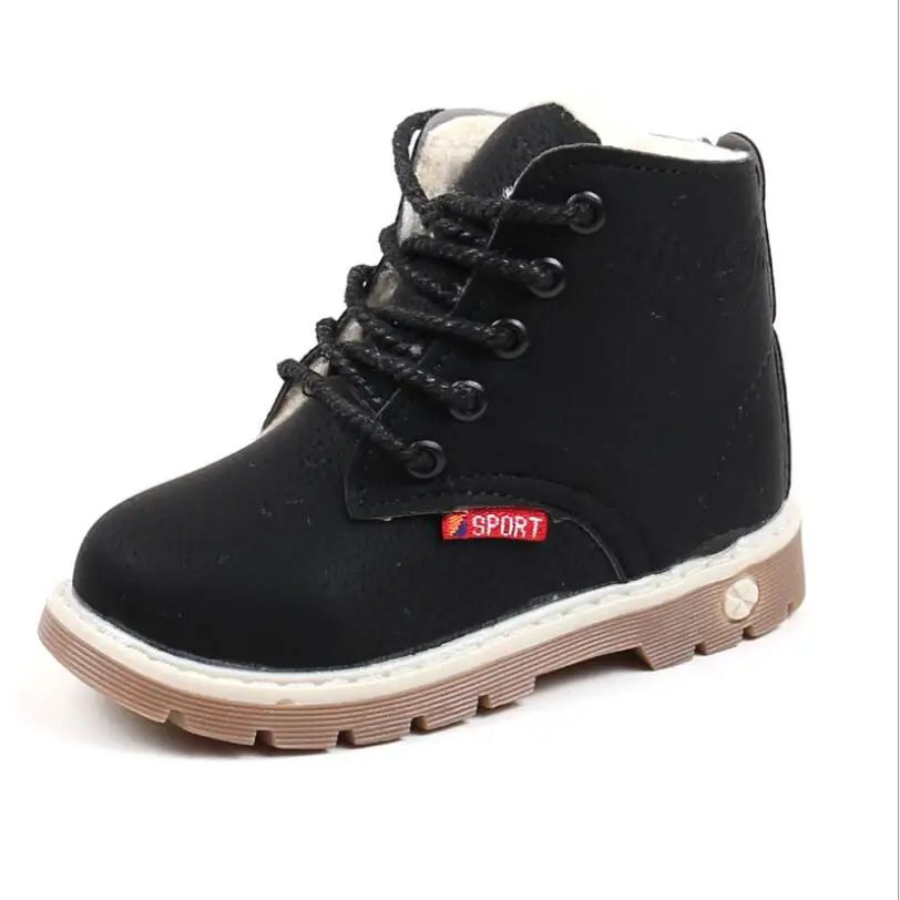 

New Winter For Child Kid Girl Boy Snow Boots Comfort Thick Antislip Short Boots Fashion Cotton-padded Shoes