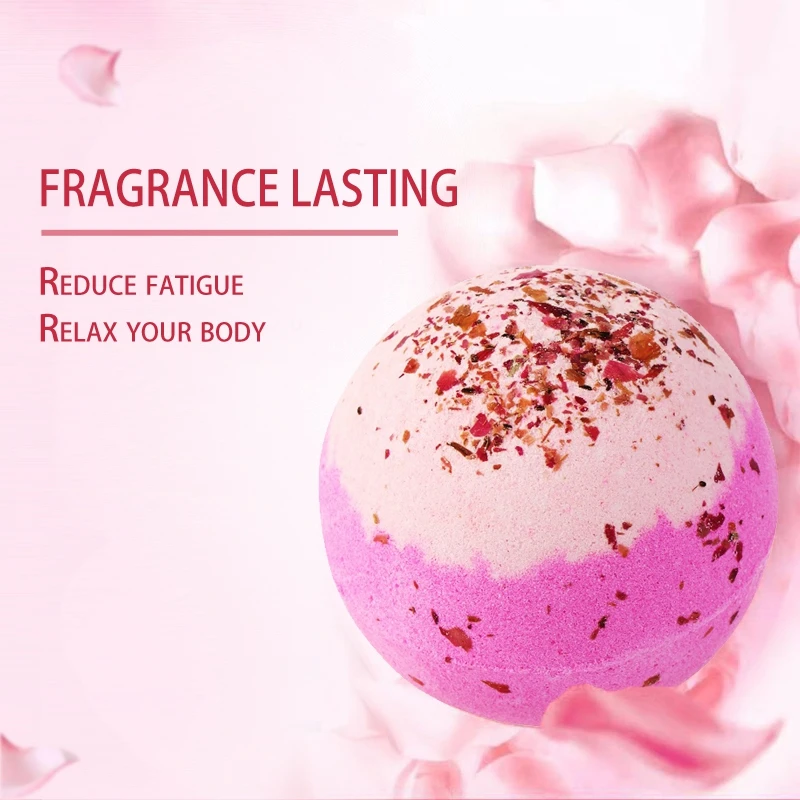 Tsing Bath Bomb Camomile Rose Bath Bomb Box 120g Essential Oil Handmade Bubble Natural bath bomb 4
