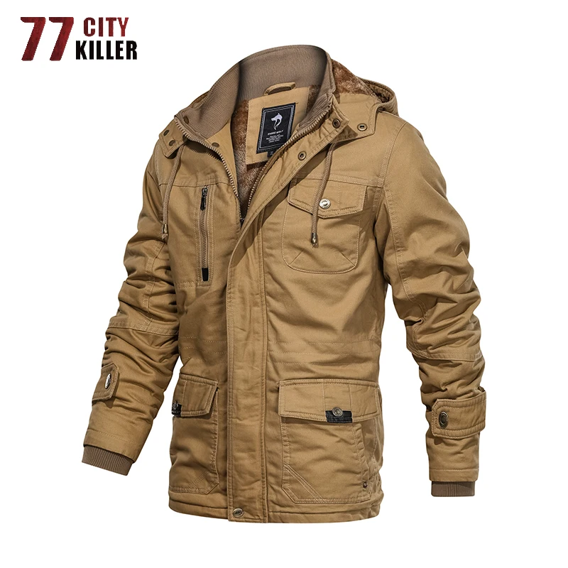 77City Killer New Winter Jacket Men Outwear Thick Warm Hooded Bomber Jackets Mens Military Coats Male Clothing Euro Size S-3XL