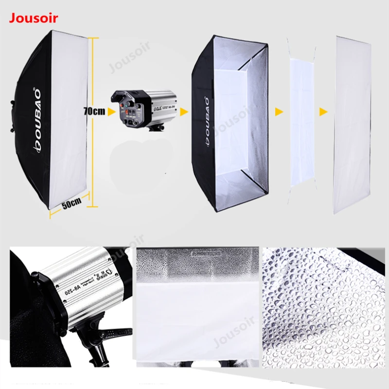 250 Вт три вспышки светильник набор для софтбокс костюм ing комплект студийной